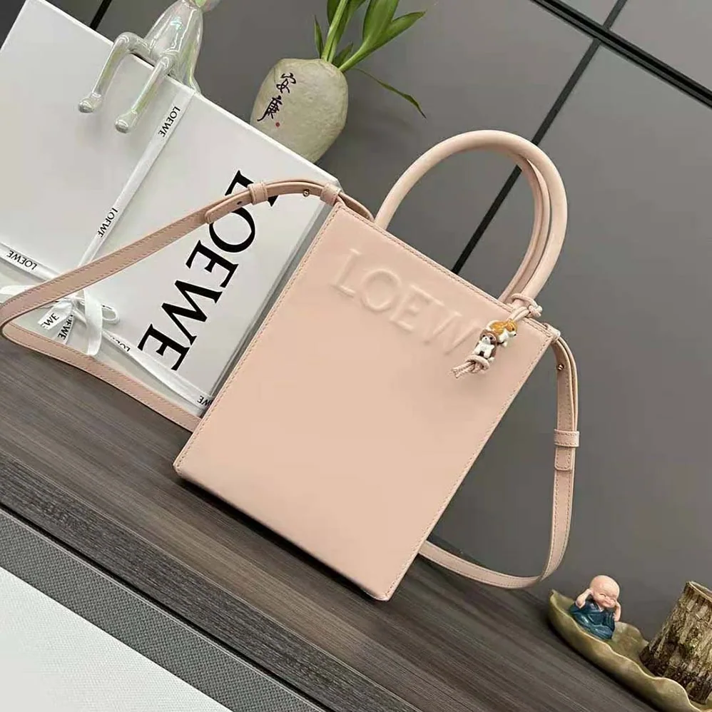 Loewe Standard A5 Tote in Sleek Calfskin for Women in Pink Loewe Standard A5 Tote in Sleek Calfskin for Women in Pink