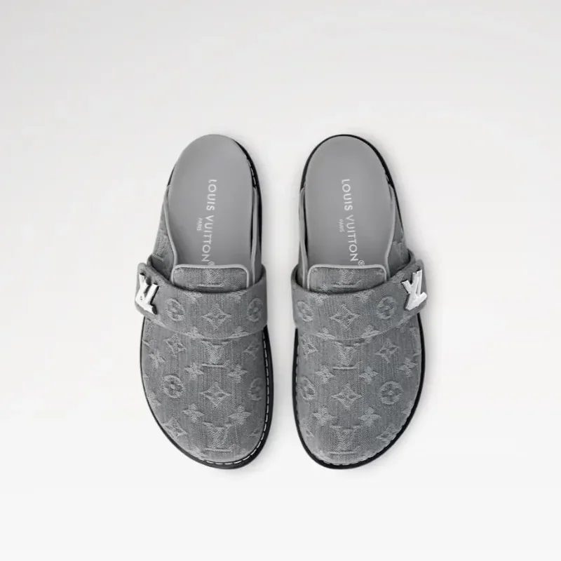 Louis Vuitton LV Cosy Comfort Mule Gray 1AGVP3 Louis Vuitton LV Cosy Comfort Mule Gray 1AGVP3