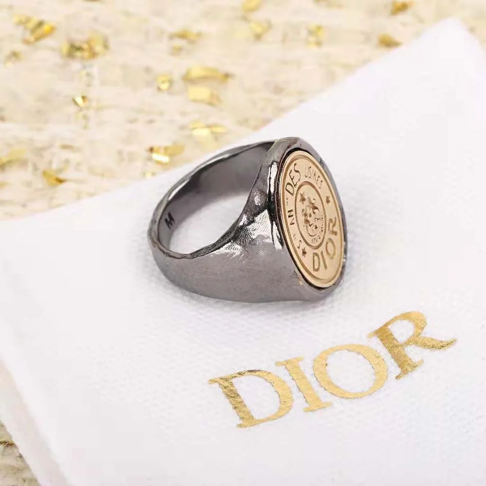 Dior CD Legacy Ring Ruthenium- and Gold for Women in Finish Metal Dior CD Legacy Ring Ruthenium- and Gold for Women in Finish Metal