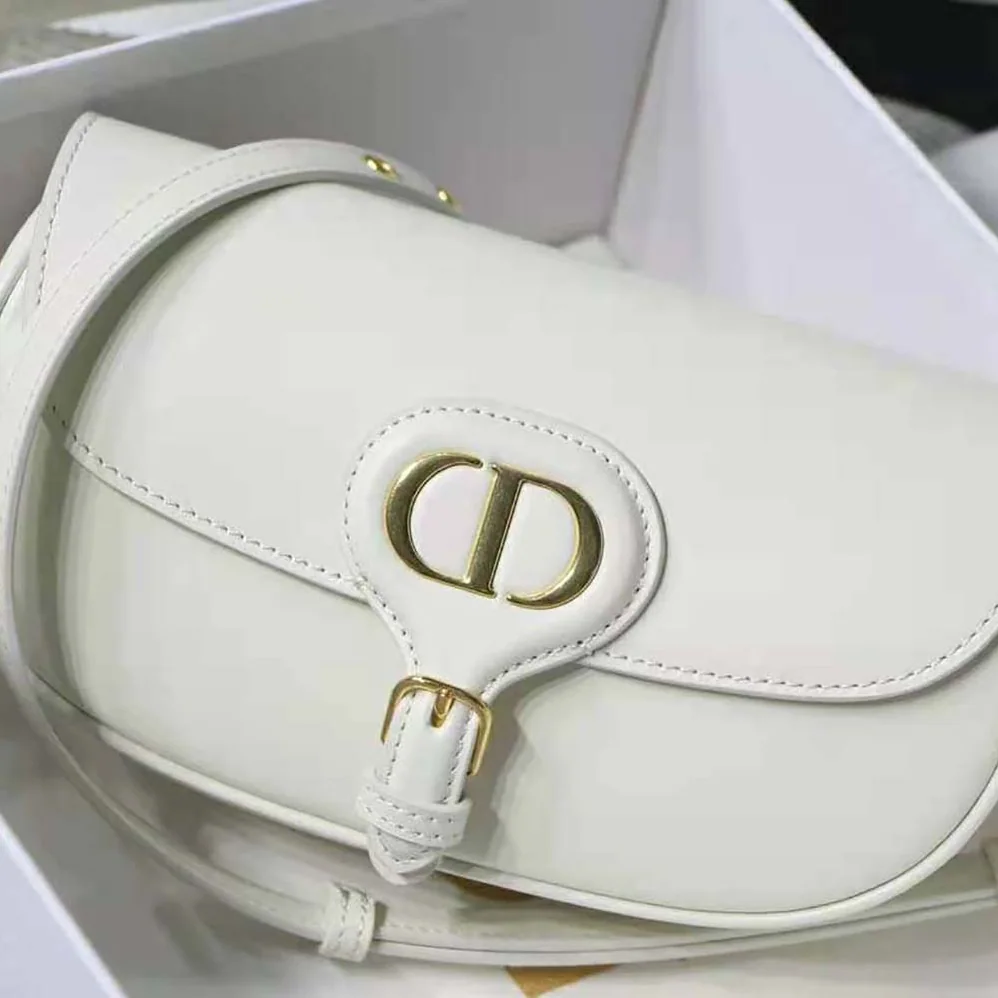 Dior Bobby East-West Bag Box Calfskin for Women in White Dior Bobby East-West Bag Box Calfskin for Women in White