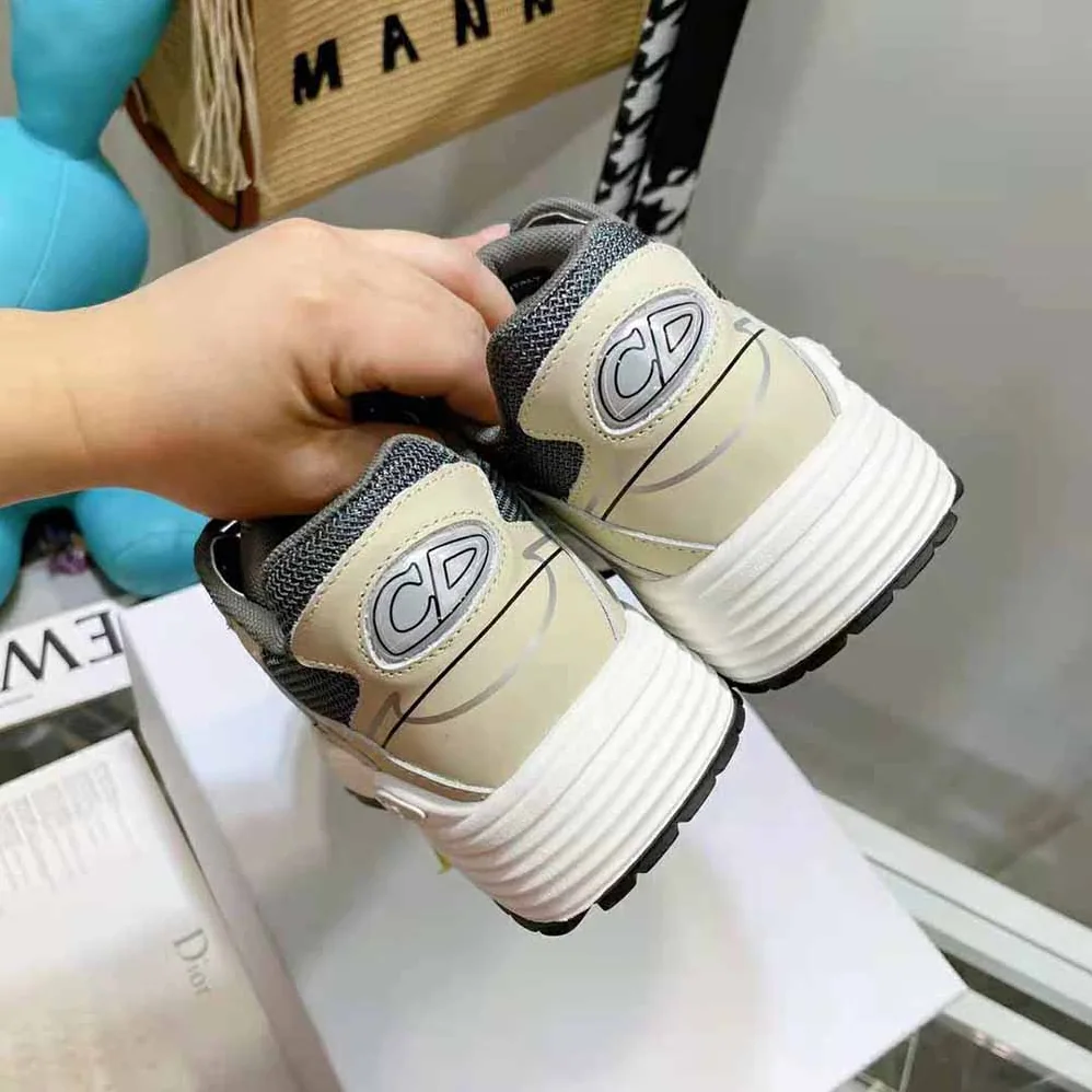 Dior B30 Sneaker Olive Mesh and Cream Technical Fabric for Men Dior B30 Sneaker Olive Mesh and Cream Technical Fabric for Men
