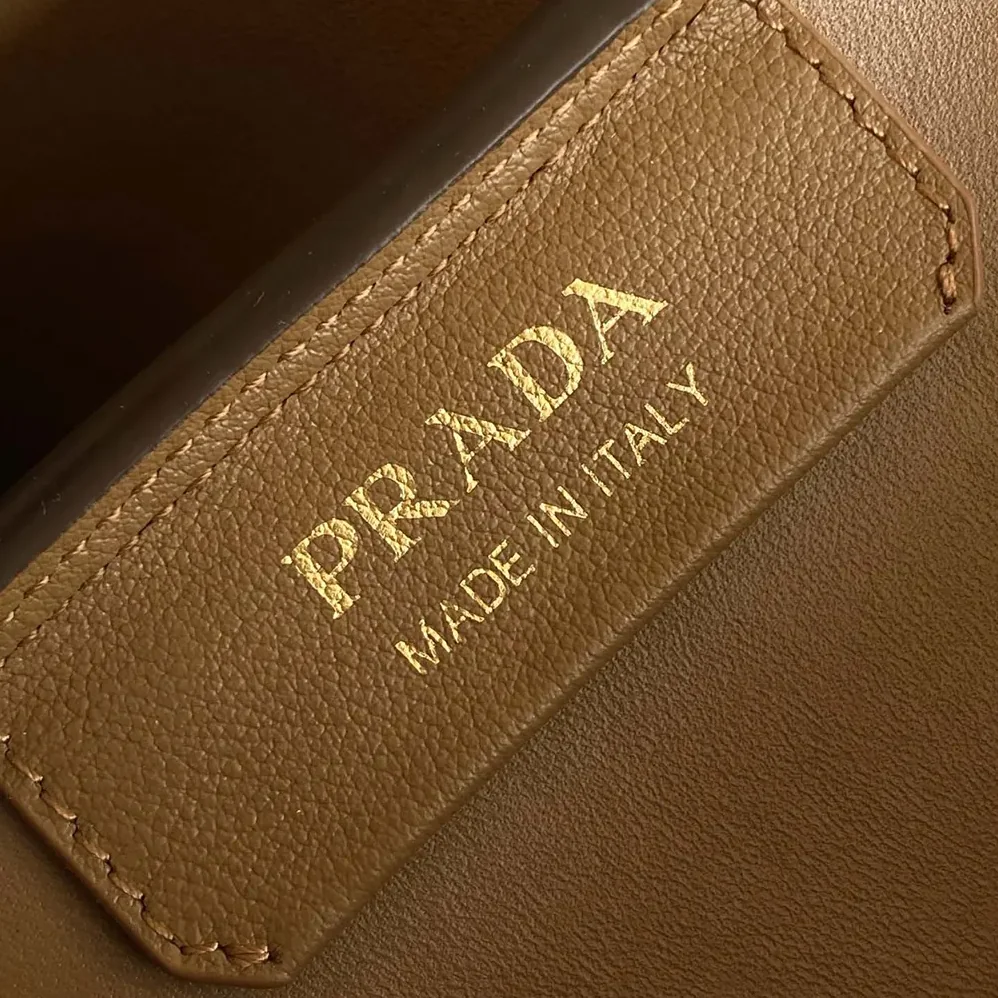 Prada Darling Medium Leather Shoulder Bag for Women in Brown Prada Darling Medium Leather Shoulder Bag for Women in Brown