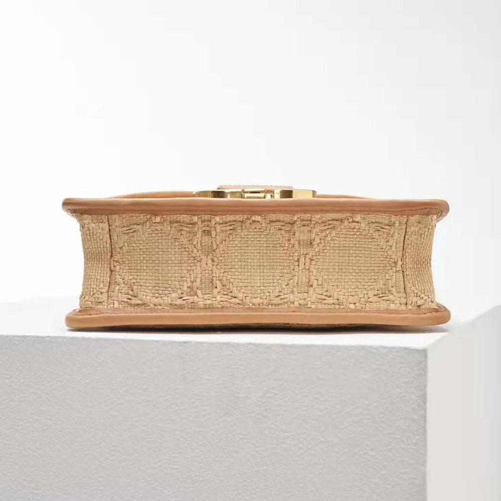 Dior 30 Montaigne Bag Natural Cannage Raffia for Women