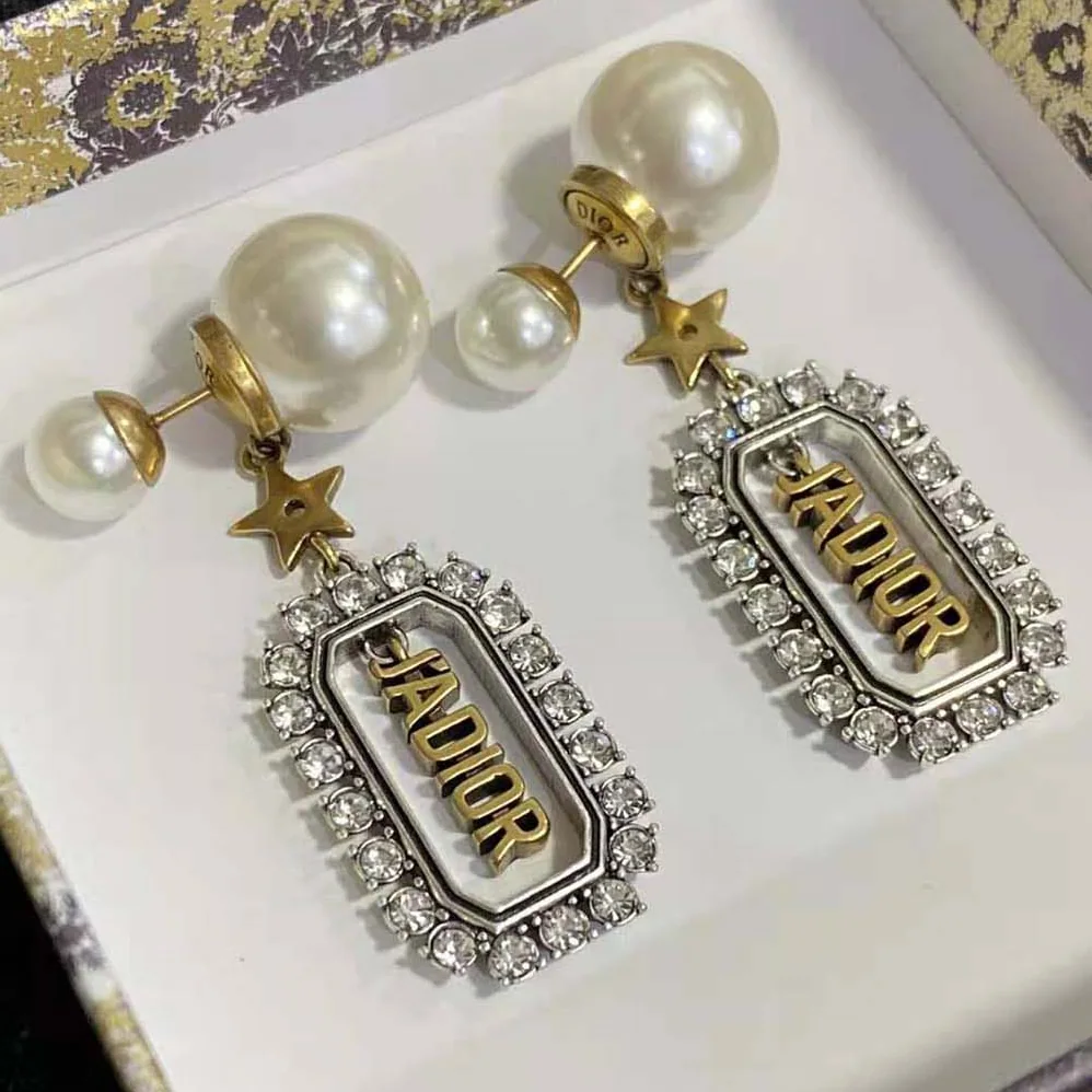 Dior Tribales Earrings Antique Gold and Palladium for Women in Finish Metal Dior Tribales Earrings Antique Gold and Palladium for Women in Finish Metal