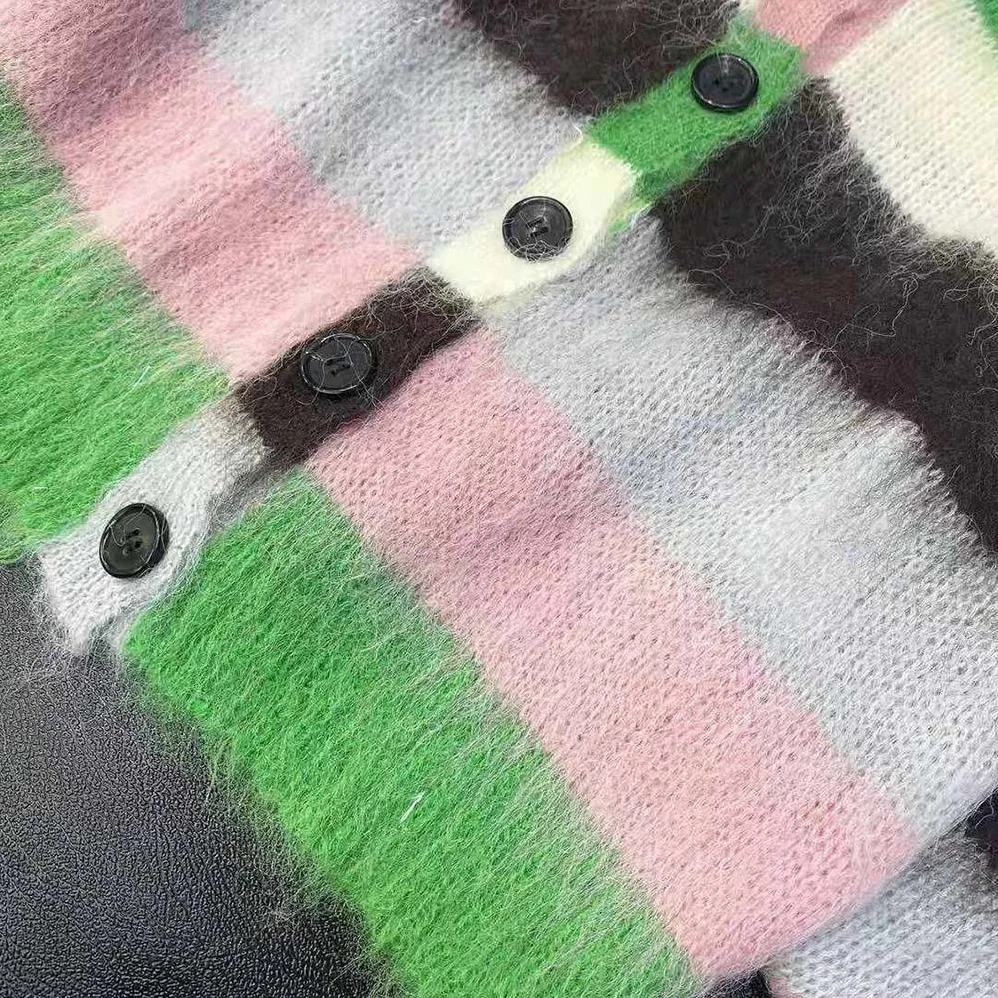 Loewe Stripe Cardigan in Mohair for Women Loewe Stripe Cardigan in Mohair for Women
