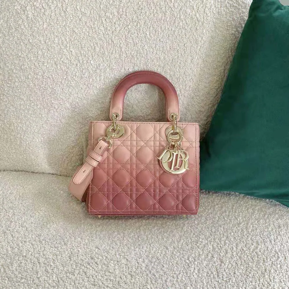 Dior Lady Dior my Abcdior Bag Lndigo Gradient Cannage Lambskin for Women in Pink Dior Lady Dior my Abcdior Bag Lndigo Gradient Cannage Lambskin for Women in Pink