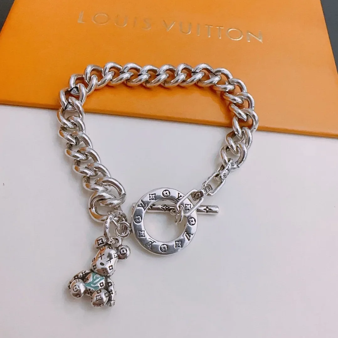 Louis Vuitton Bear Bracelet Silver Louis Vuitton Bear Bracelet Silver