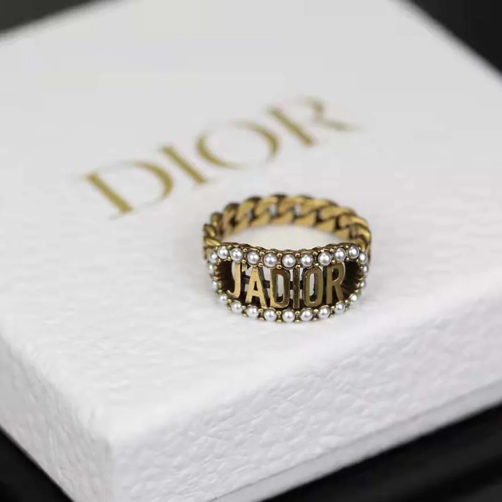 Dior J'Adior Ring Antique Gold for Women in Finish Metal