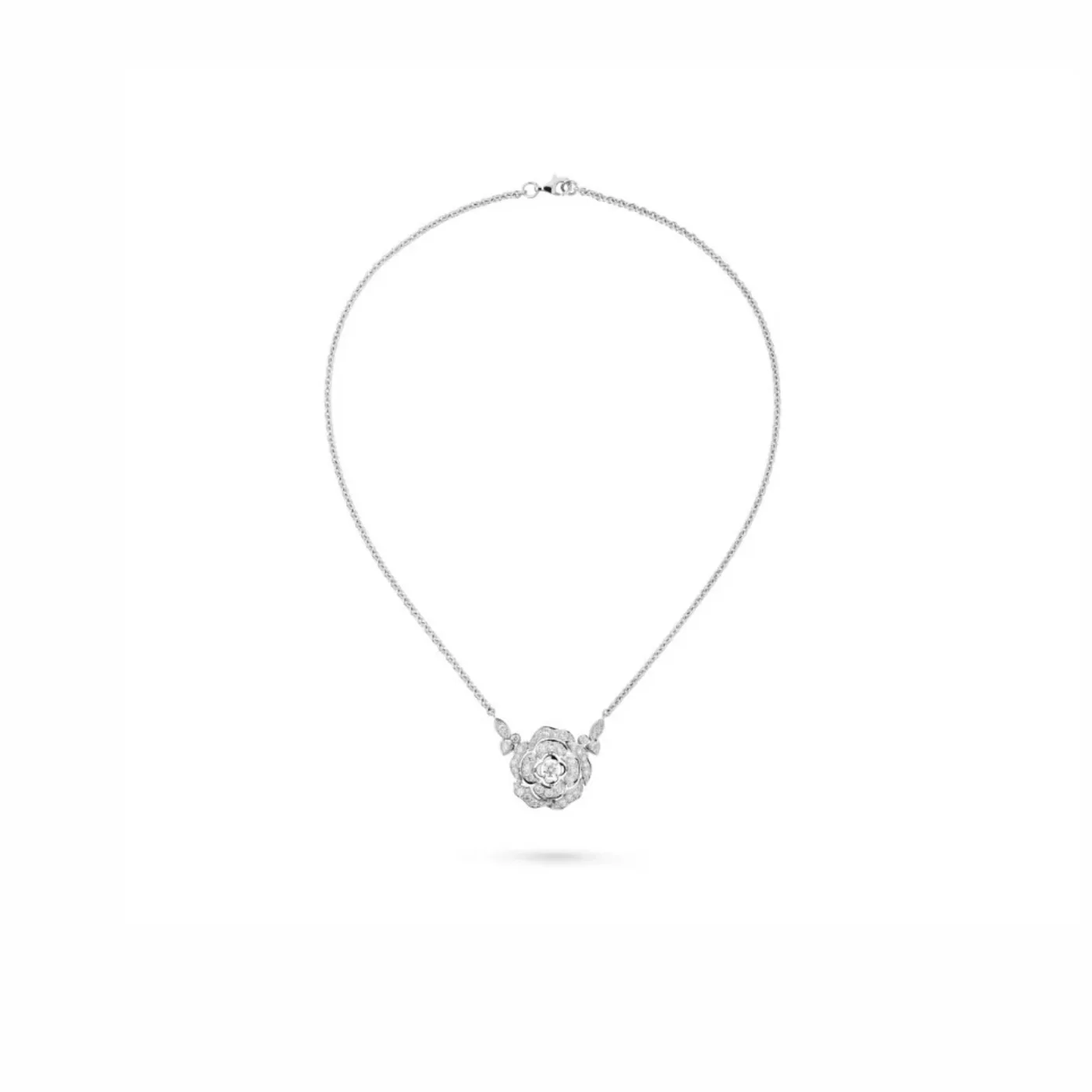 Chanel Bouton De Camélia Transformable Necklace White Gold Chanel Bouton De Camélia Transformable Necklace White Gold