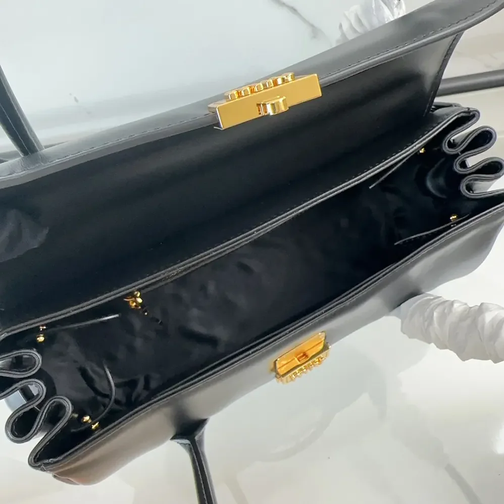 Miu Miu Leather Shoulder Bag for Women in Black
