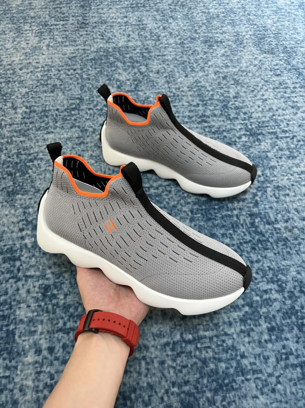 Hermes Eclair Sneakers Light Grey Hermes Eclair Sneakers Light Grey