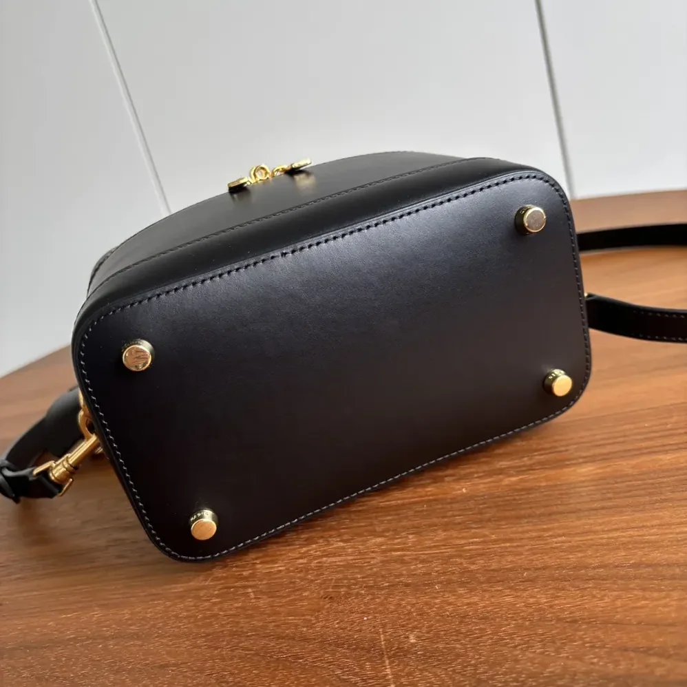 Celine Vanity in Smooth Satinated Calfskin for Unisex in Black