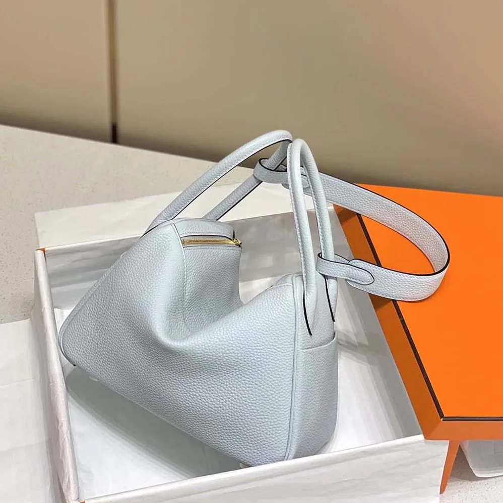 Hermes Lindy 26 in Clemence Leather for Women in Blue Hermes Lindy 26 in Clemence Leather for Women in Blue