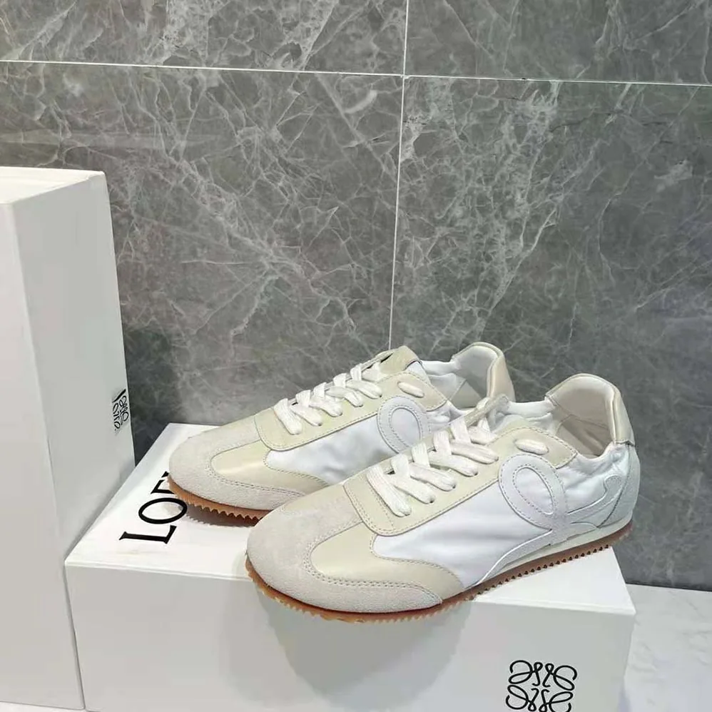 Loewe Ballet Runner in Nylon and Leather for Unisex in White