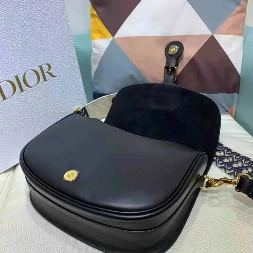 Dior Large Dior Bobby Bag Black Box Calfskin for Women