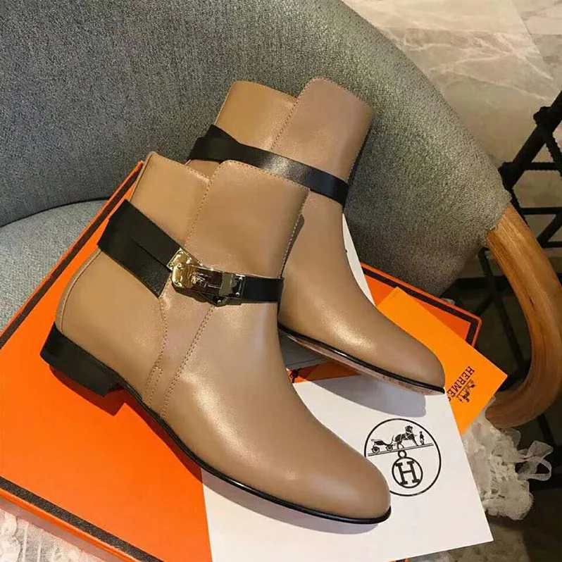 Hermes Shoes Neo Ankle Boot for Women in Brown
