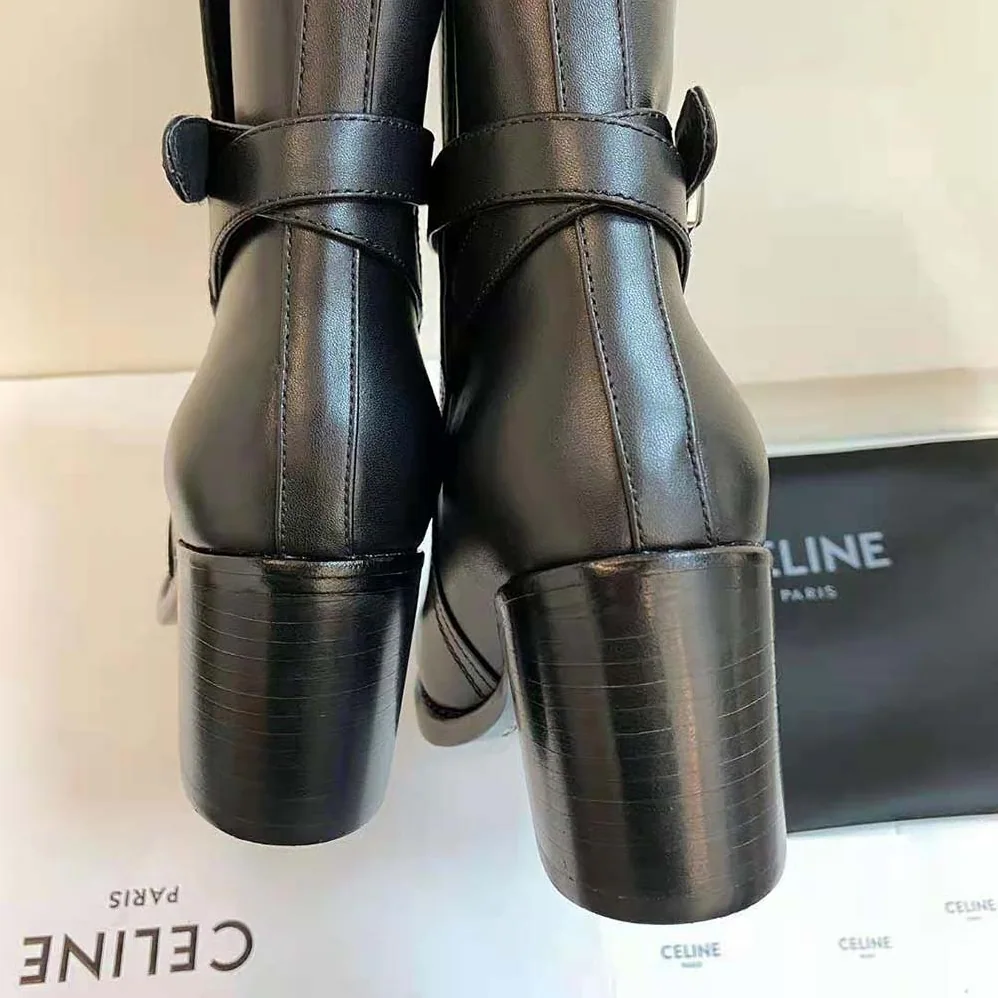 Celine Condé Jodhpur Boot in Calfskin for Women in Black Celine Condé Jodhpur Boot in Calfskin for Women in Black