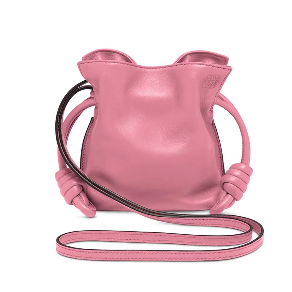 Loewe Flamenco Knot Mini Bag in Nappa Leather for Women in Pink