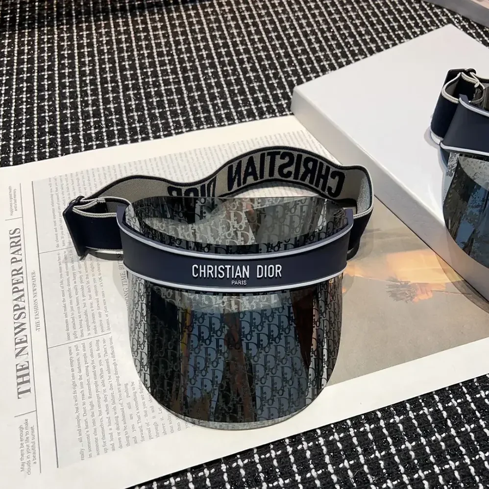 Dior DiorClub V1U Blue Dior Oblique Visor for Unisex