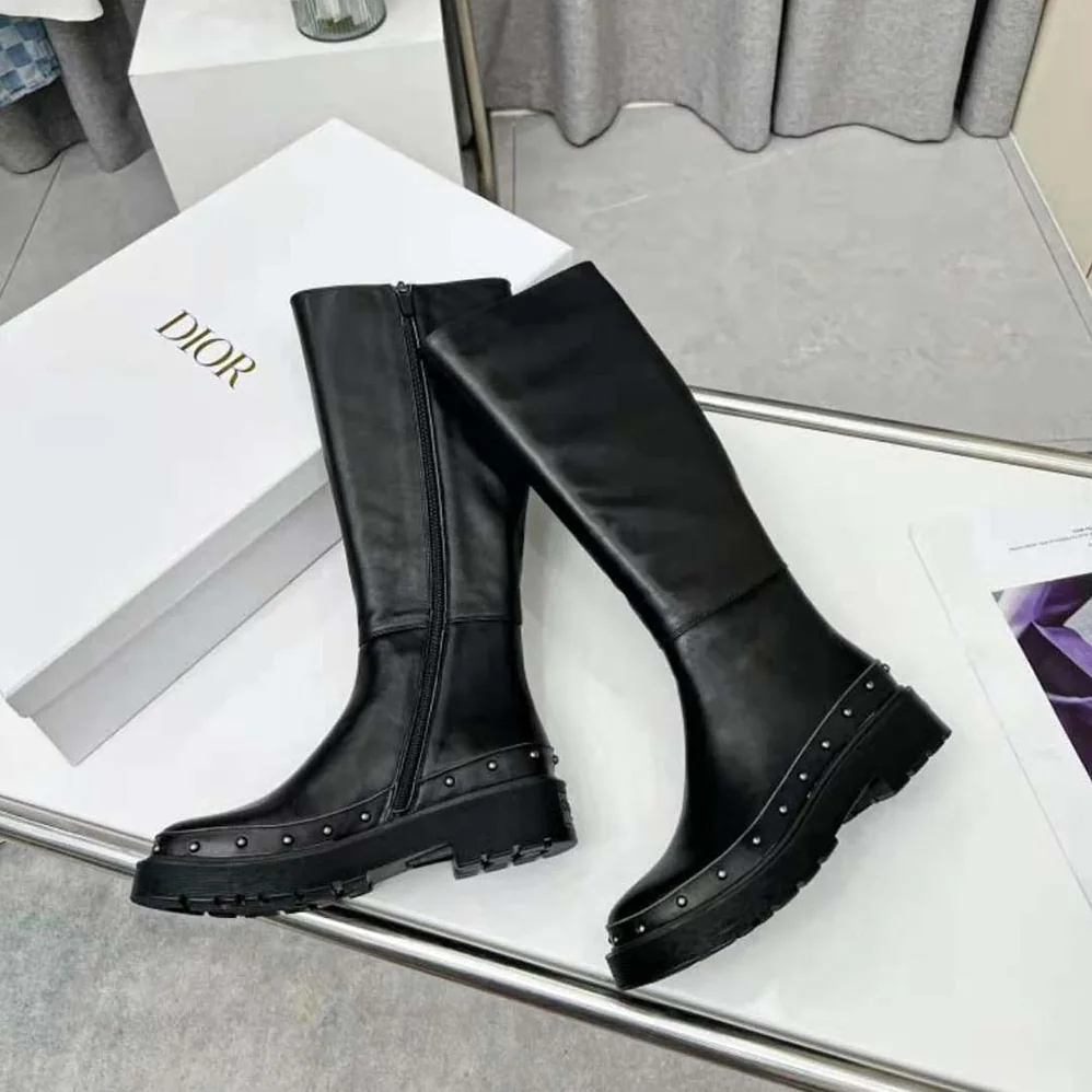 Dior Diorquake Boot Black Calfskin for Women