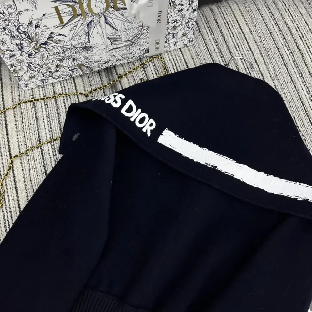 Dior Bomber Jacket with Oversized Collar for Women Dior Bomber Jacket with Oversized Collar for Women