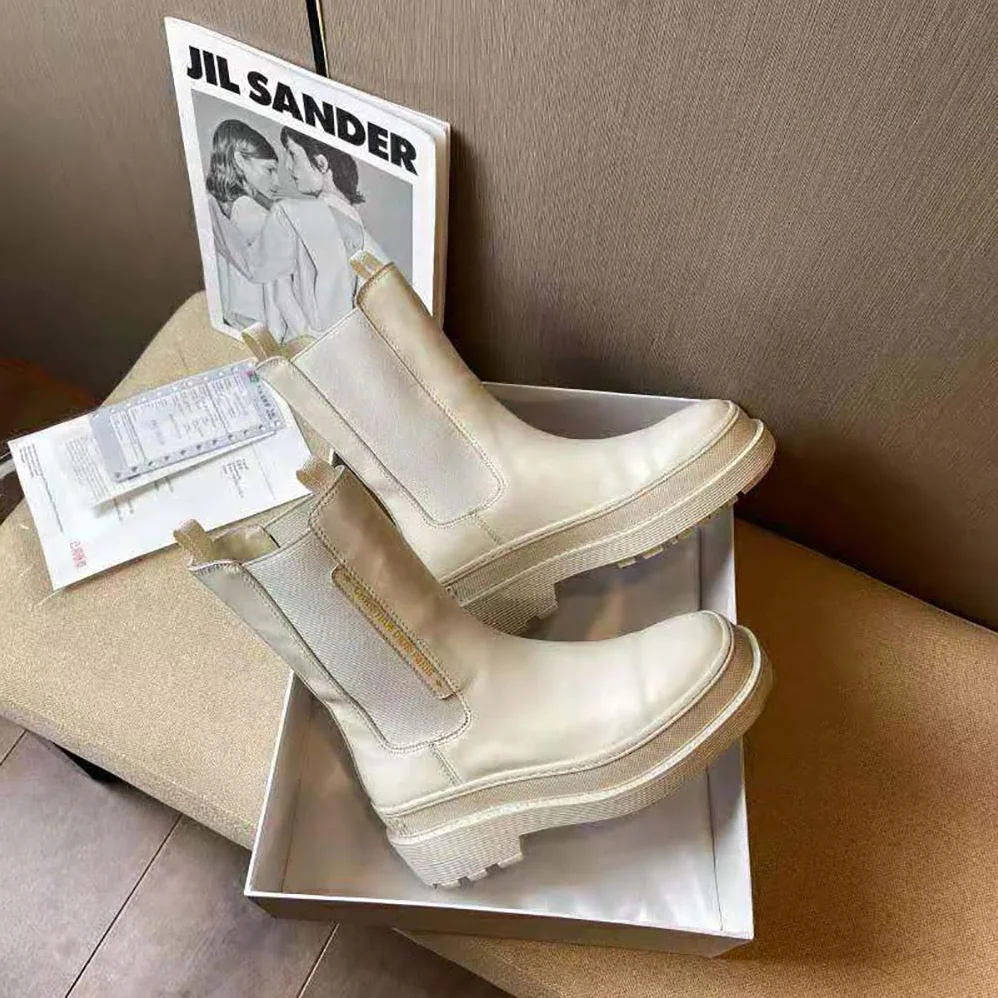 Dior Trial Ankle Boot White Calfskin for Women Dior Trial Ankle Boot White Calfskin for Women
