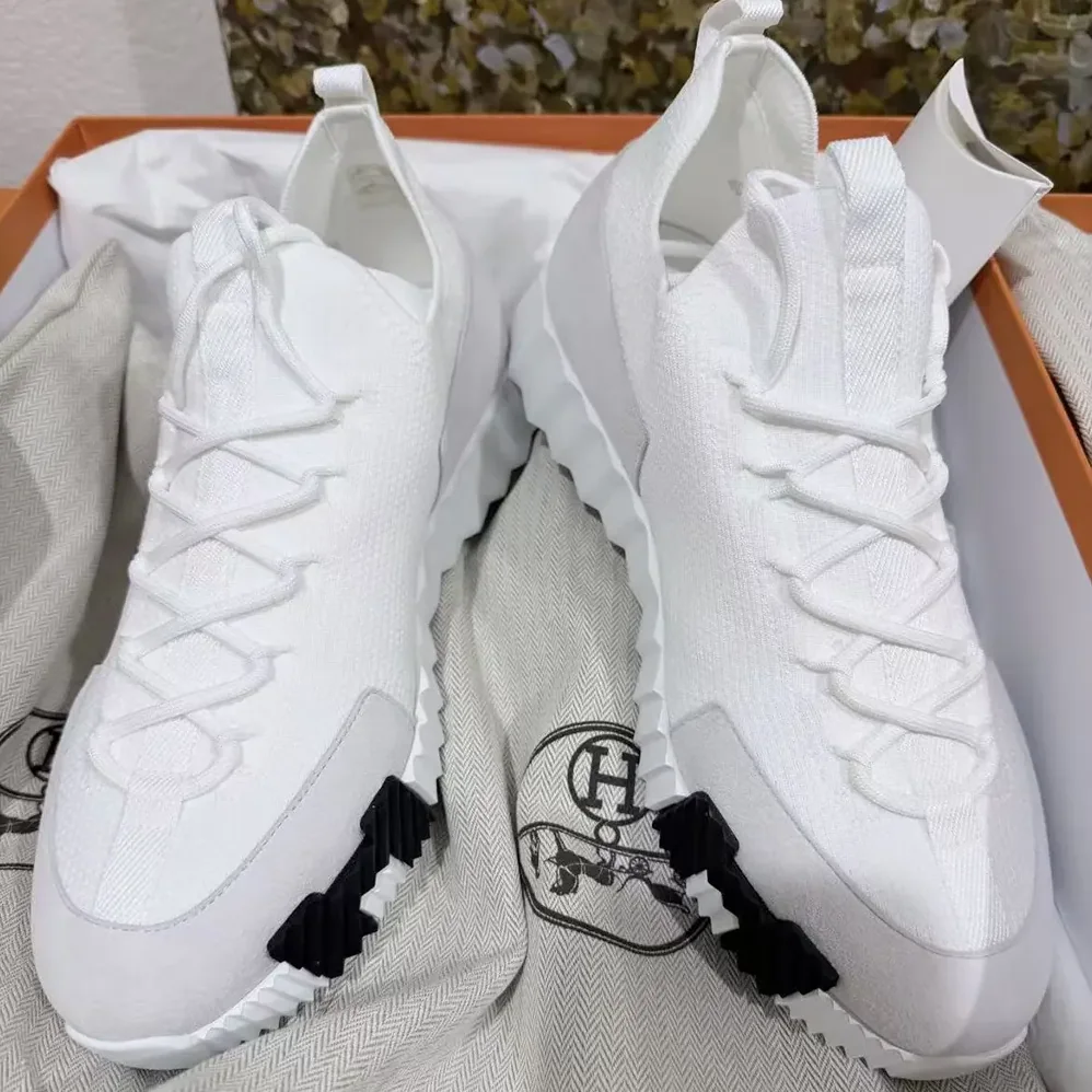 Hermes Lift Slip-on Sneaker for Unisex in White