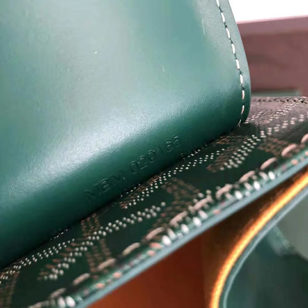 Goyard Sac Saïgon PM in Toile Goyardine & Clamecy Calfskin for Women in Green