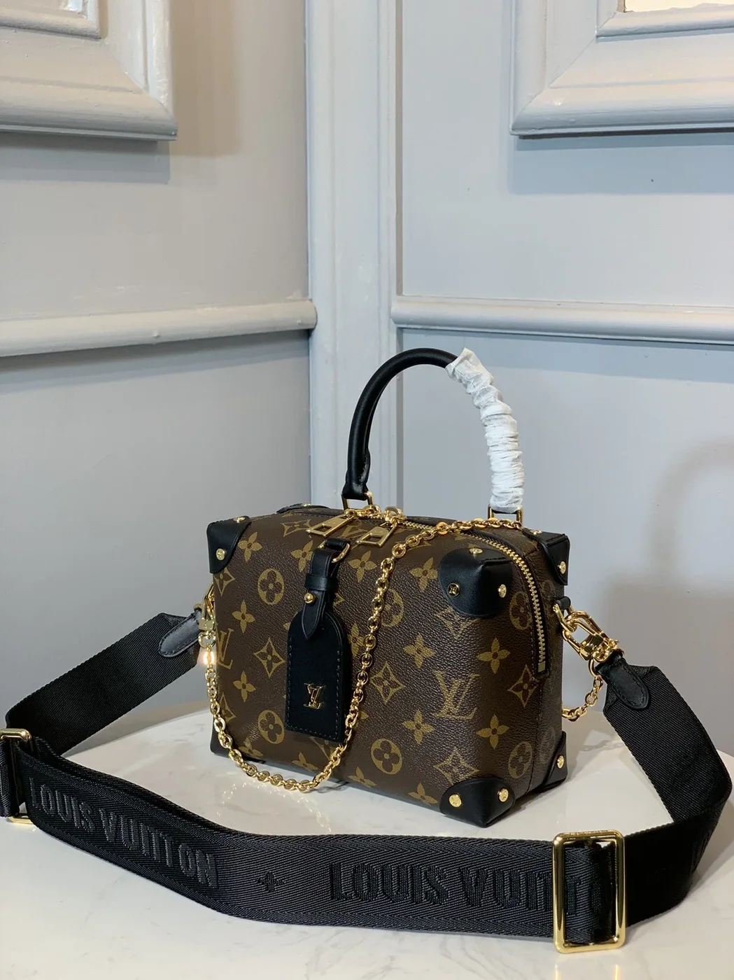 Louis Vuitton Petite Malle Souple Monogram Canvas Brown / LV