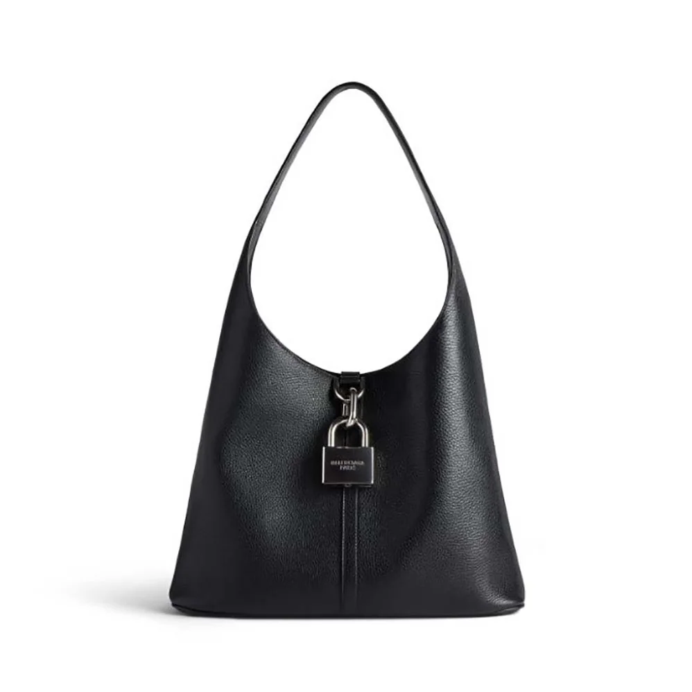 Balenciaga Locker Medium North-South Hobo Bag in Black for Women