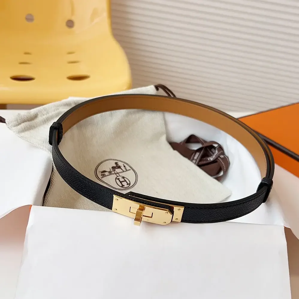 Hermes Kelly 18 Belt for Women in Black Hermes Kelly 18 Belt for Women in Black