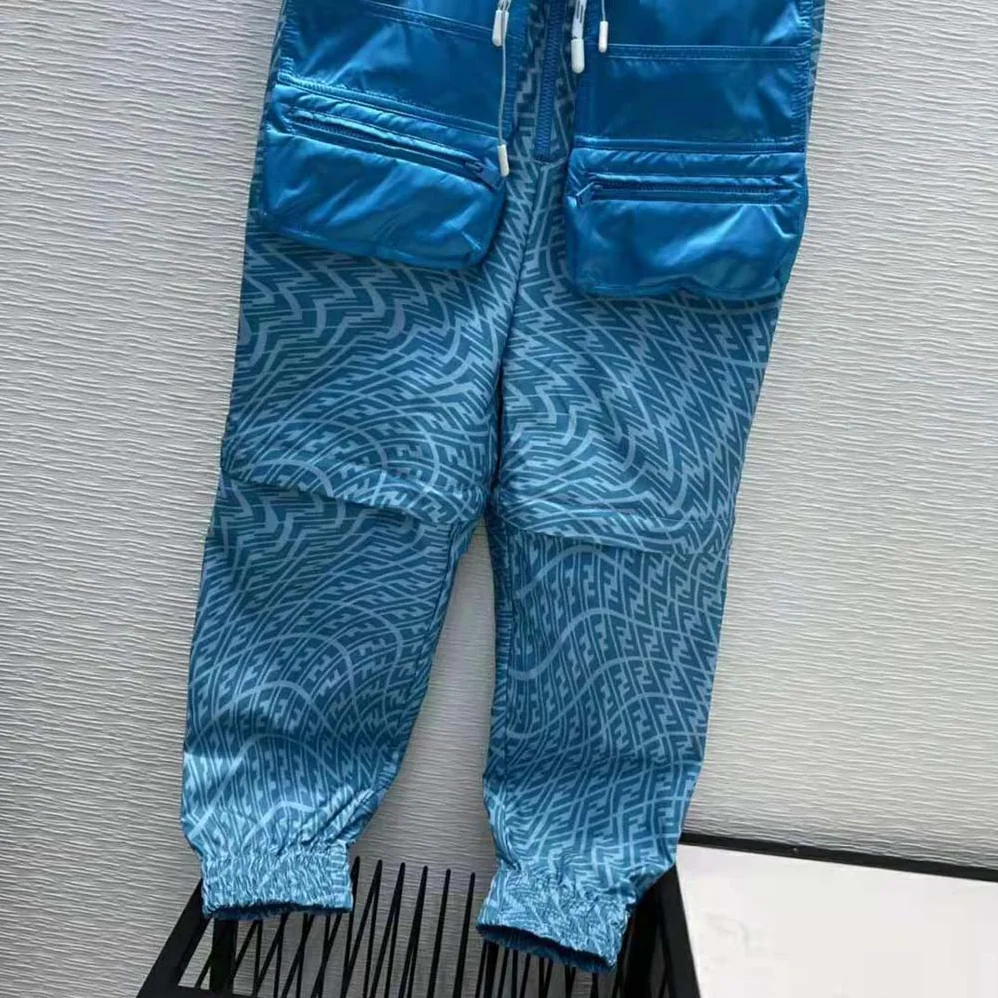 Fendi Jumpsuit Light Blue Denim Jumpsuit for Women