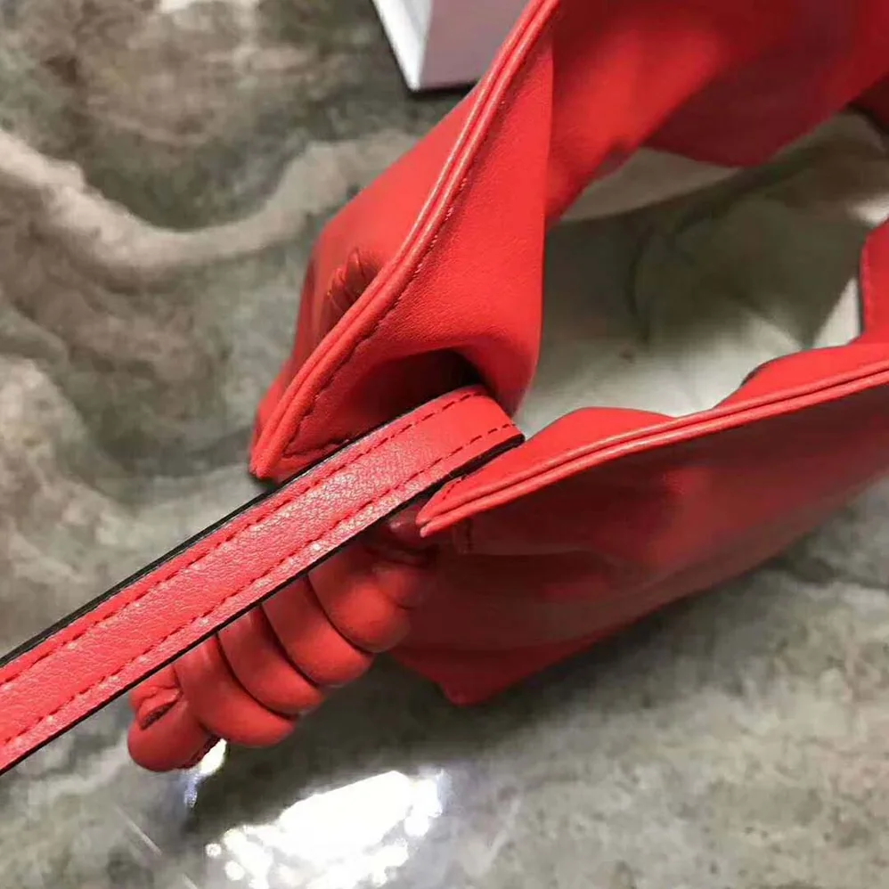 Loewe Flamenco Knot Mini Bag in Nappa Leather for Women in Red Loewe Flamenco Knot Mini Bag in Nappa Leather for Women in Red