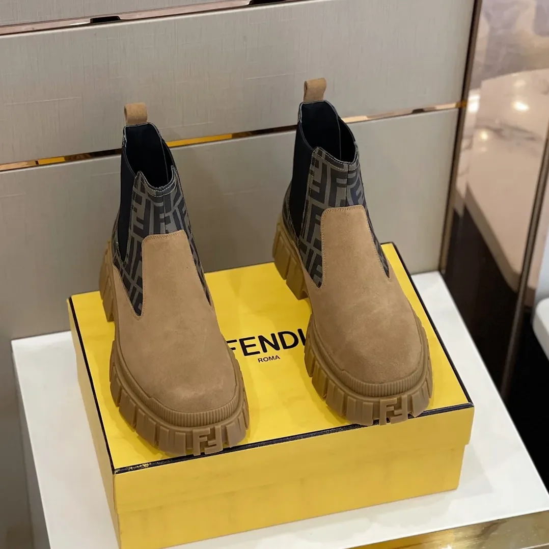Fendi Chelsea Boots Brown Fendi Chelsea Boots Brown