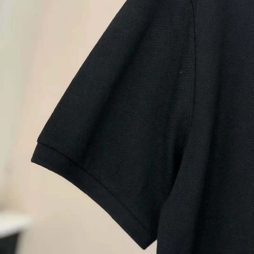 Burberry Logo Detail Cotton Pique Polo Shirt for Men in Black Burberry Logo Detail Cotton Pique Polo Shirt for Men in Black