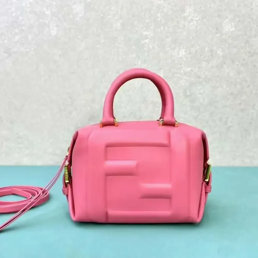 Fendi Nappa FF Mini Cube Bag for Women in Pink Fendi Nappa FF Mini Cube Bag for Women in Pink