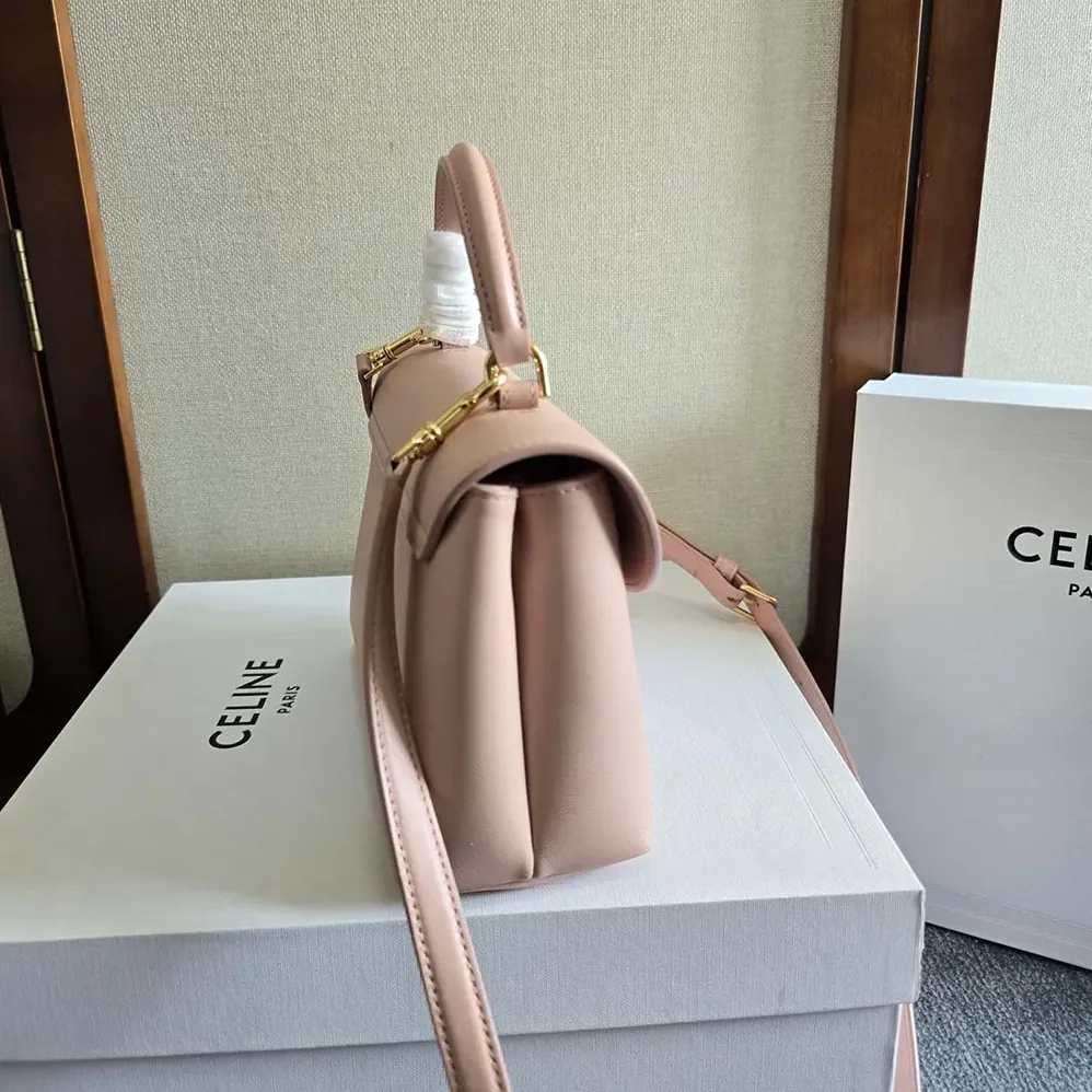 Celine Teen Nino Bag in Smooth Satinated Calfskin for Women in Pink