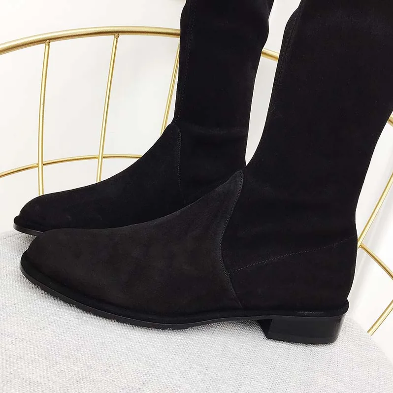Stuart Weitzman Shoes The Lowland Boot 30mm Heel for Women in Black Stuart Weitzman Shoes The Lowland Boot 30mm Heel for Women in Black