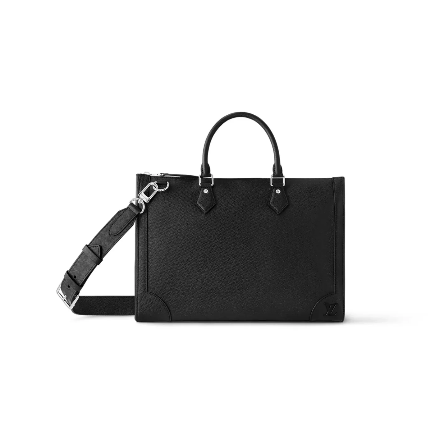 Louis Vuitton Slim Briefcase Taiga Black / Louis Vuitton Slim Briefcase Taiga Black /