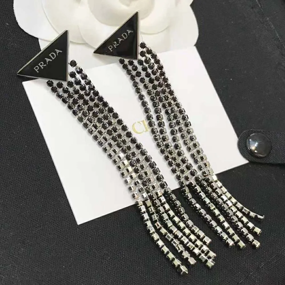 Prada Prada Symbole Drop Earrings for Women in Black