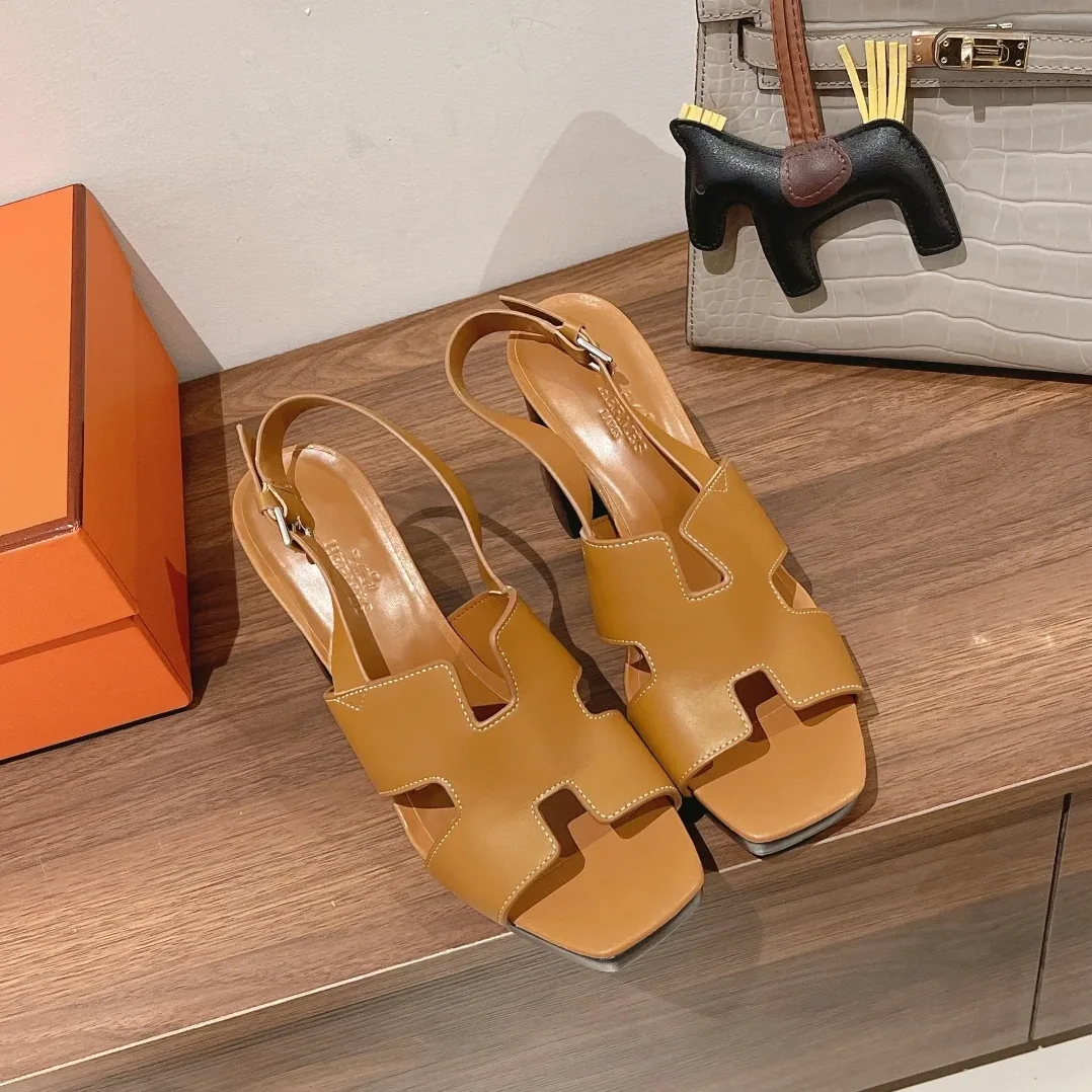 Hermes Eris 90 Sandal Brown Hermes Eris 90 Sandal Brown