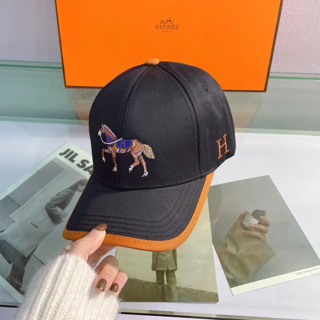 Hermes Horse Cap Black Hermes Hermes Horse Cap Black Hermes