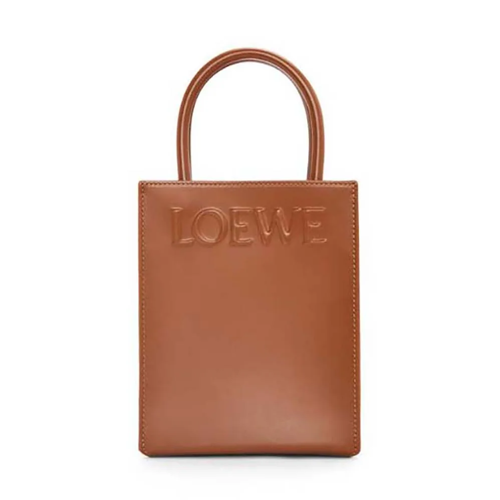 Loewe Standard A5 Tote in Sleek Calfskin for Women in Tan