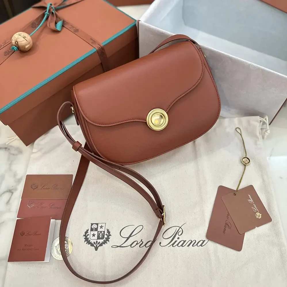 Loro Piana Mini Ghiera Bag for Women in Brown