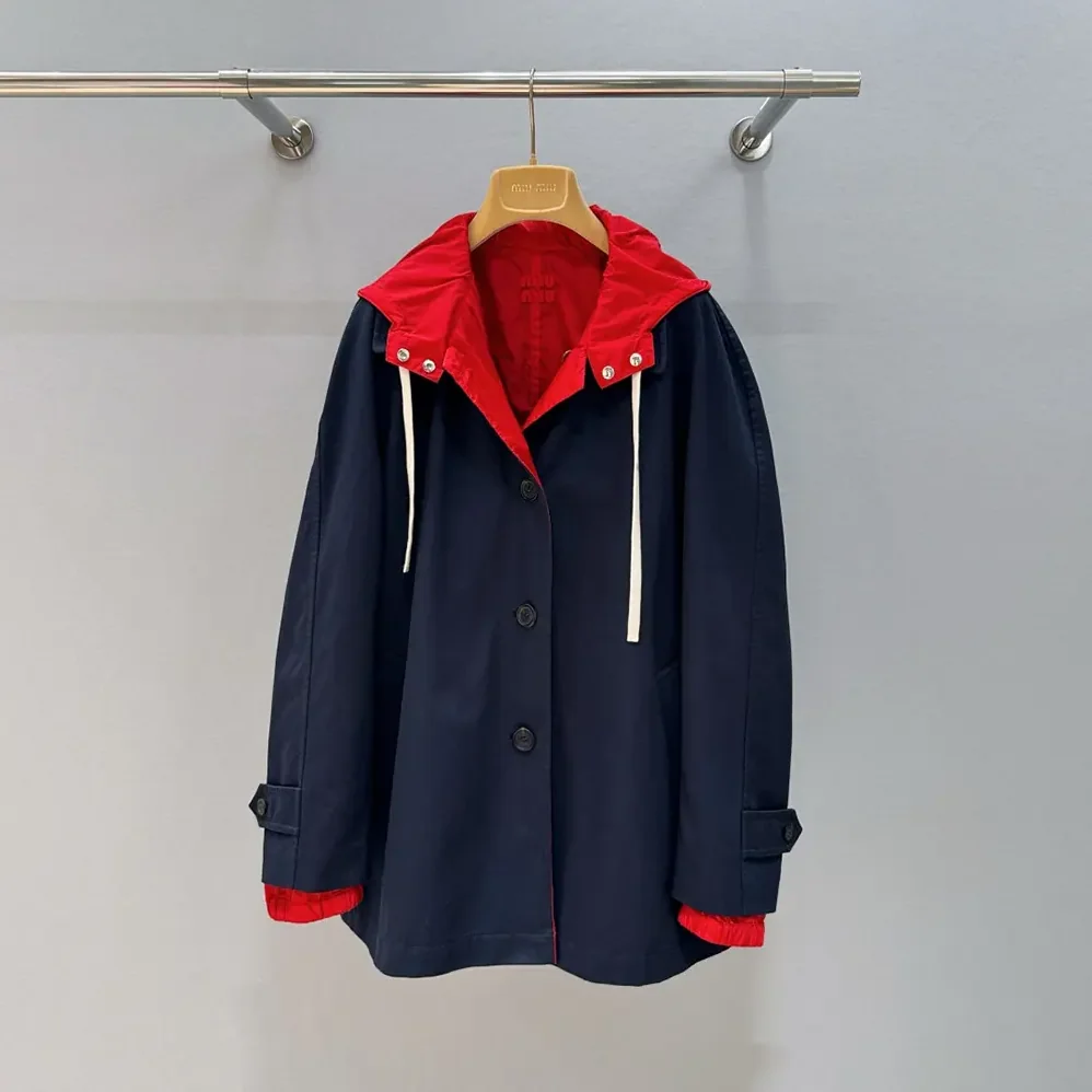 Miu Miu Double-Breasted Kid Mohair And Technical Pongé Jacket for Women Miu Miu Double-Breasted Kid Mohair And Technical Pongé Jacket for Women