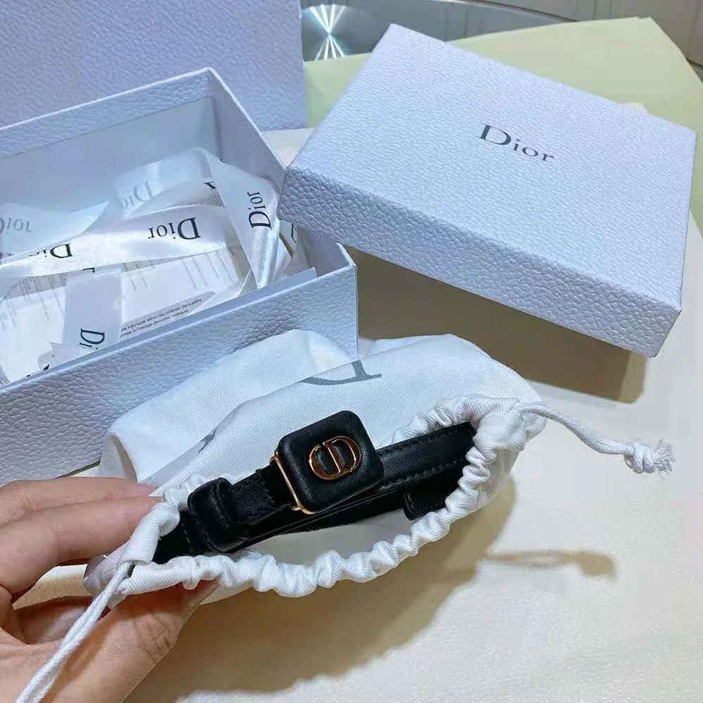 Dior Dior Bobby Belt Black Smooth Calfskin 12 MM for Women Dior Dior Bobby Belt Black Smooth Calfskin 12 MM for Women