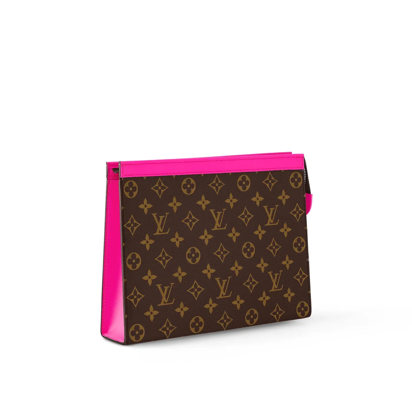 Louis Vuitton Pochette Voyage MM Pouch in Pink Silver Hardware Louis Vuitton Pochette Voyage MM Pouch in Pink Silver Hardware