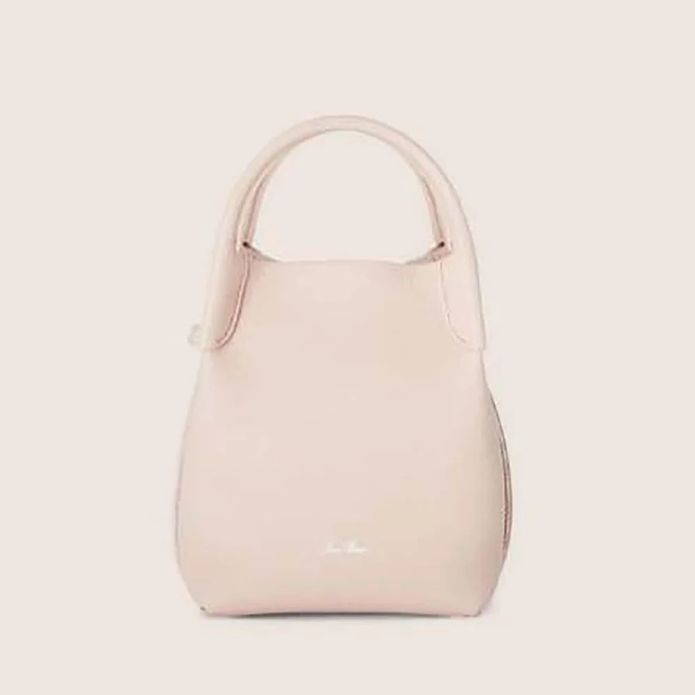Loro Piana Micro Bale Bag in Calfskin Leather for Women in Pink Loro Piana Micro Bale Bag in Calfskin Leather for Women in Pink