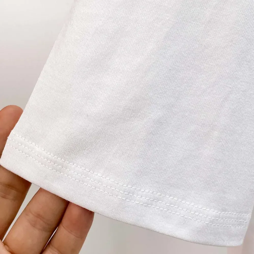 Burberry Check Label Cotton T-shirt for Women in White Burberry Check Label Cotton T-shirt for Women in White