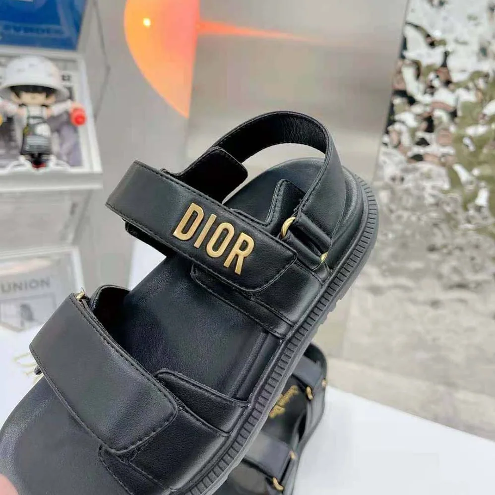 Dior Dioract Sandal Black Lambskin for Women Dior Dioract Sandal Black Lambskin for Women